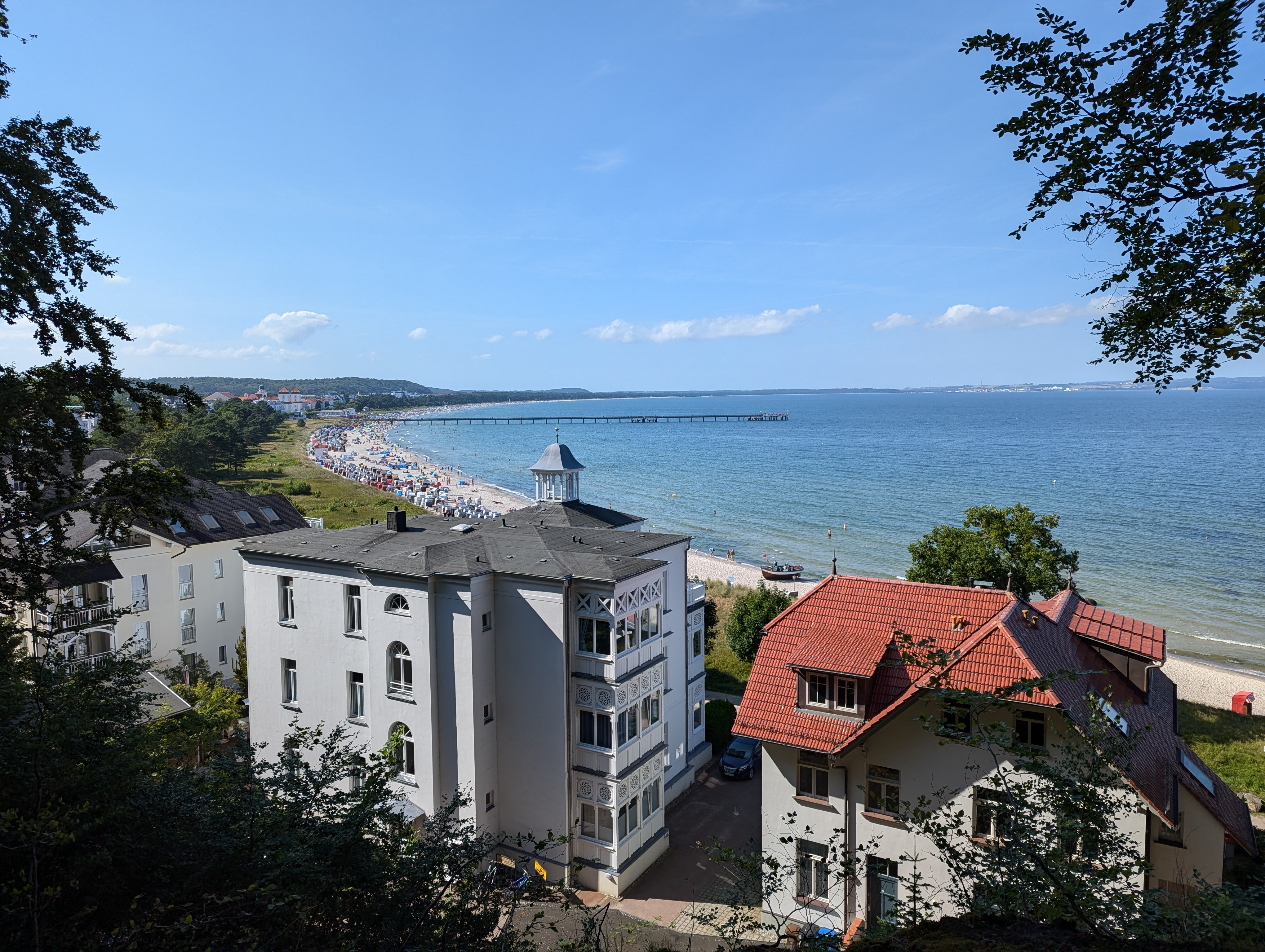 Blick auf die Seebrücke und die Prorer Wiek